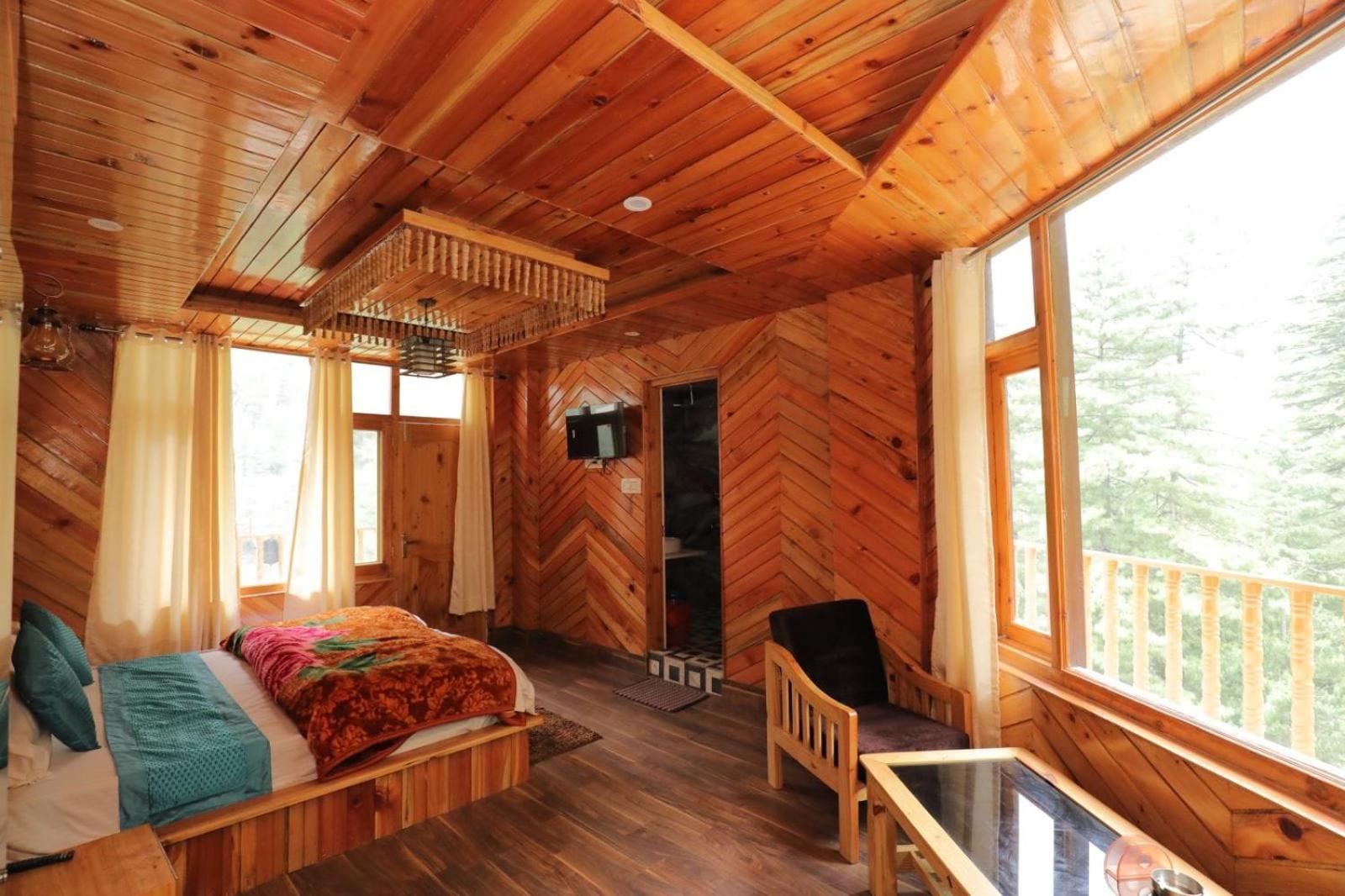 Shangri-La Rooms & Restaurant Kasol Exterior foto